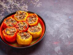 Фаршированный перец в духовке с фаршем
